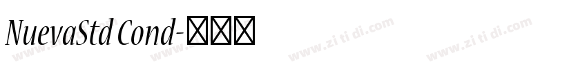 NuevaStd Cond字体转换